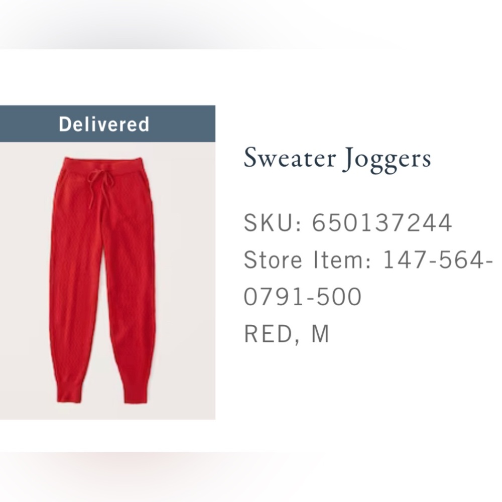 Abercrombie Sweater Joggers